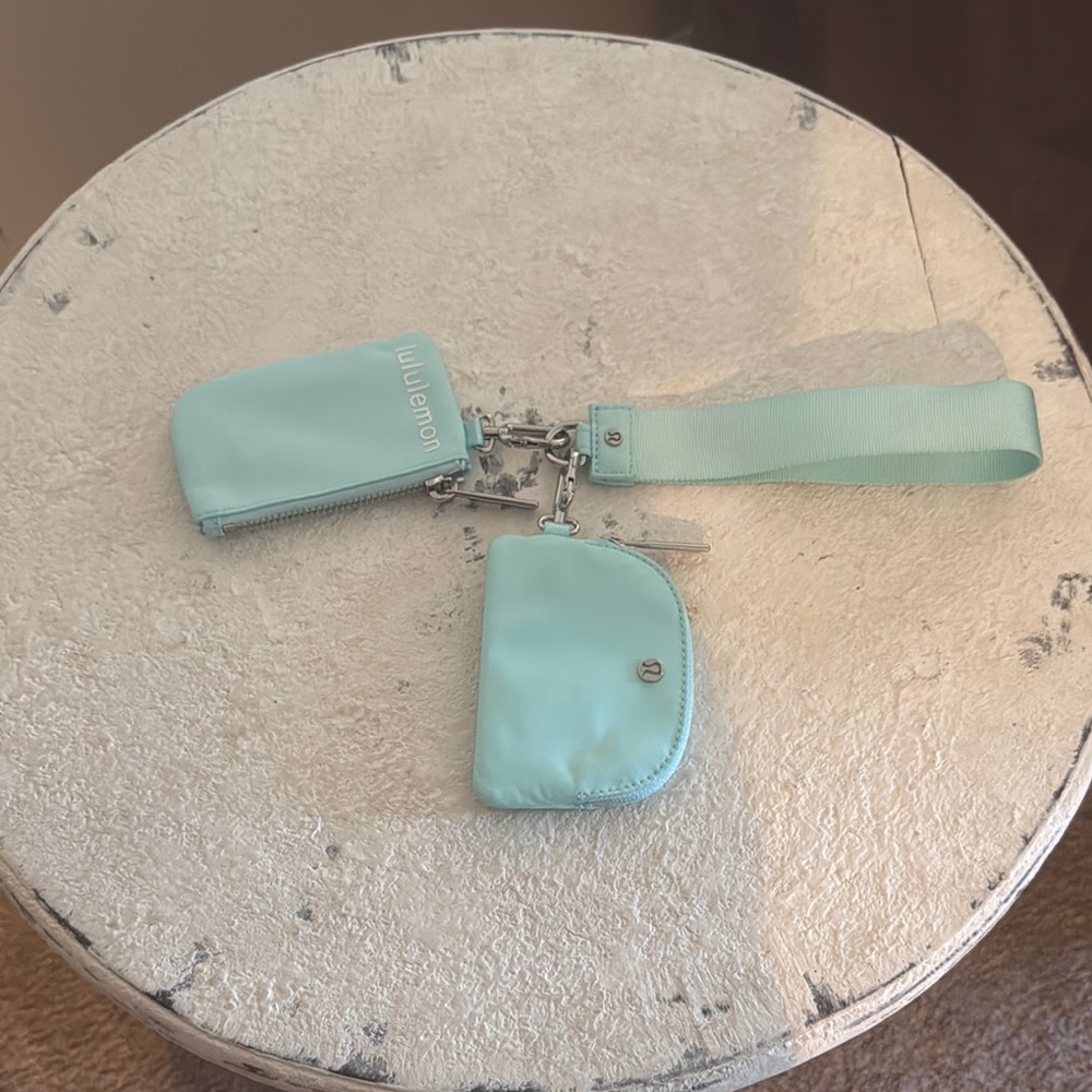Lululemon Light Blue Wristlet Set
